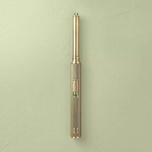 Ribbed Brass Battery Rechargeable Stick Candle Light - Hearth & Hand Magnolia